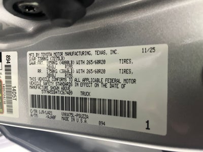 2026 Toyota Tundra Platinum