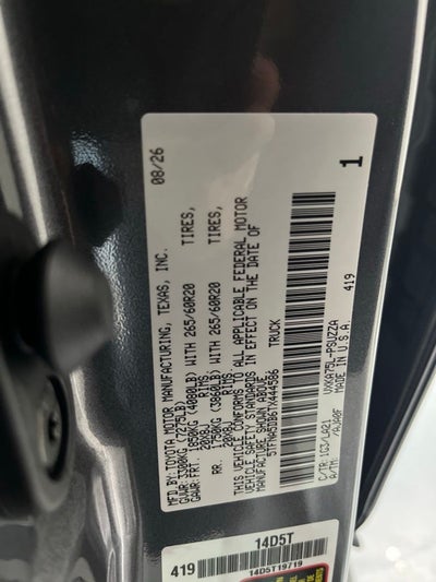 2026 Toyota Tundra Platinum