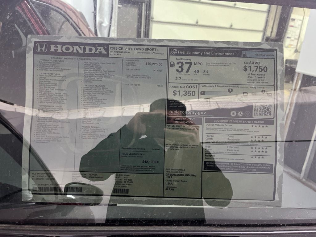 2026 Honda CR-V Hybrid Sport-L