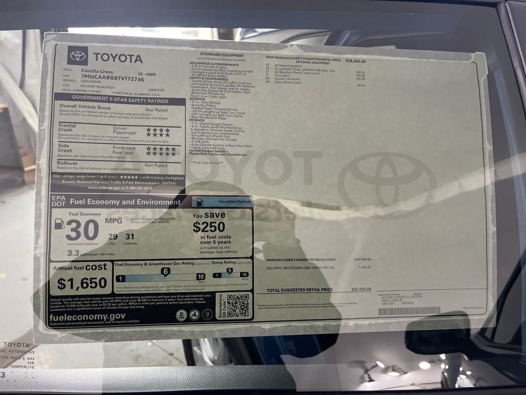 2026 Toyota Corolla Cross LE