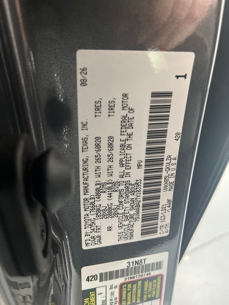 2026 Toyota Sequoia Limited