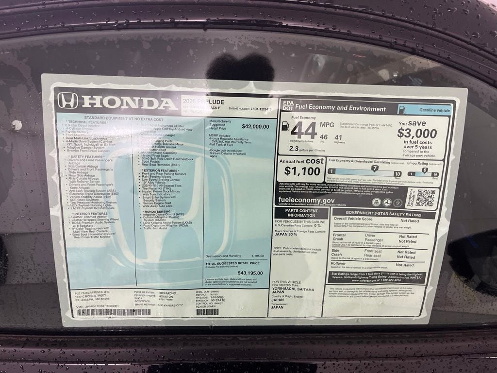 2026 Honda Prelude Coupe