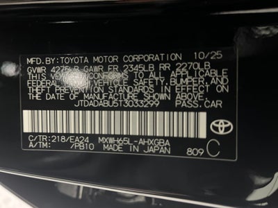 2026 Toyota Prius Nightshade