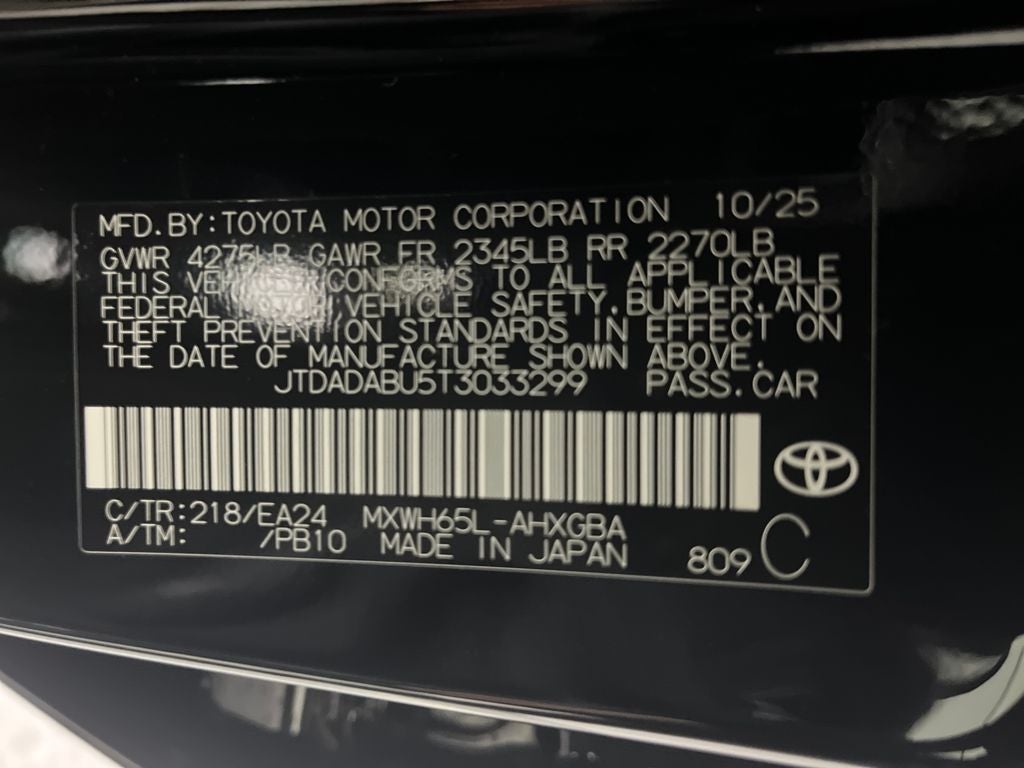 2026 Toyota Prius Nightshade