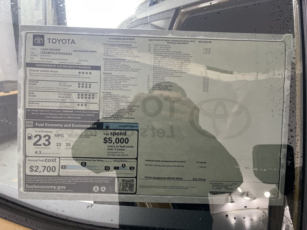 2026 Toyota Land Cruiser Land Cruiser