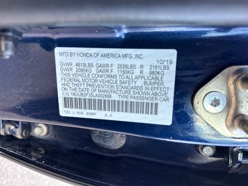 2020 Acura TLX Standard