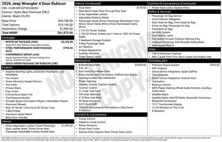 2026 Jeep Wrangler WRANGLER 4-DOOR RUBICON