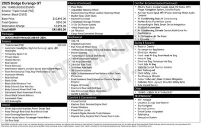 2025 Dodge Durango GT AWD