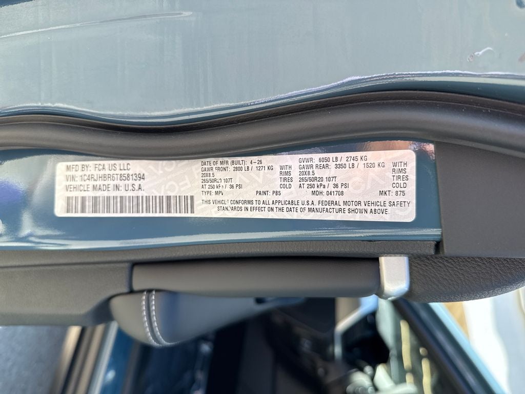 2026 Jeep Grand Cherokee GRAND CHEROKEE LIMITED 4X4