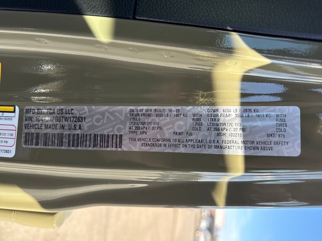 2026 Jeep Wrangler WRANGLER 4-DOOR RUBICON X