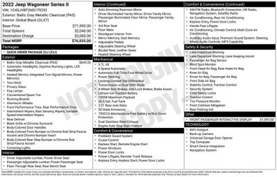 2022 Jeep Wagoneer Series II 4x4