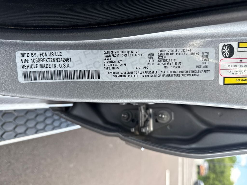 2022 RAM 1500 Limited Longhorn Crew Cab 4x4 5'7' Box