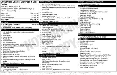 2026 Dodge Charger CHARGER SCAT PACK 4-DOOR AWD