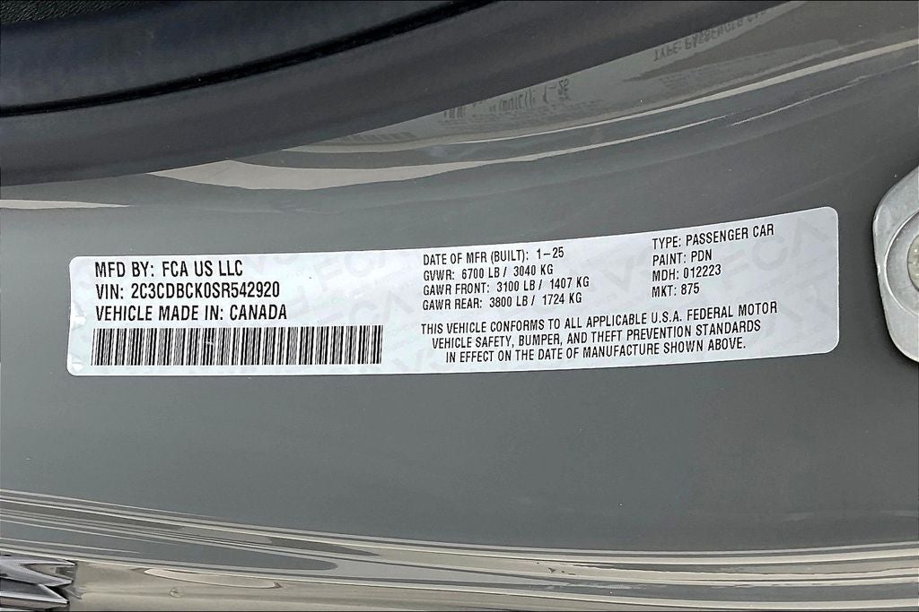 2025 Dodge Charger CHARGER 2-DOOR DAYTONA R/T AWD