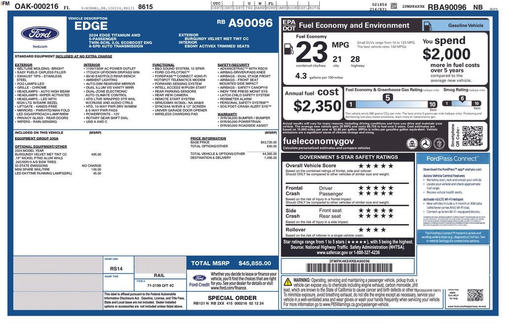 2024 Ford Edge Titanium