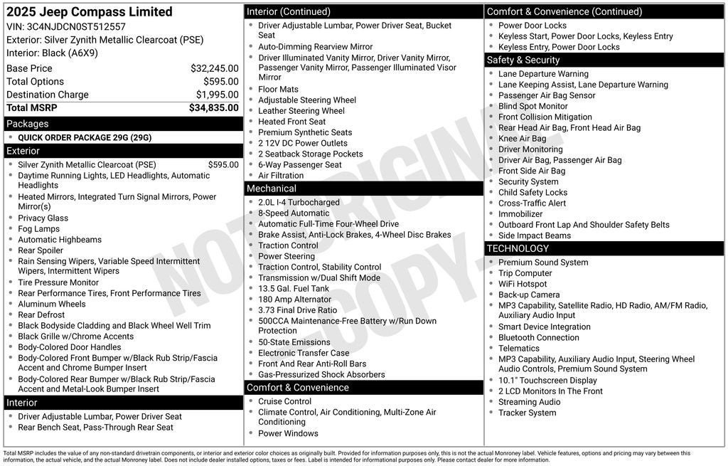 2025 Jeep Compass Limited 4x4