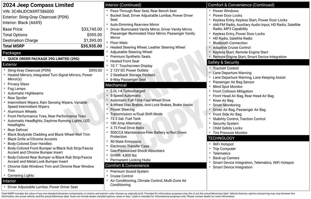 2024 Jeep Compass Limited 4x4