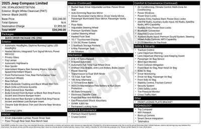 2025 Jeep Compass Limited 4x4