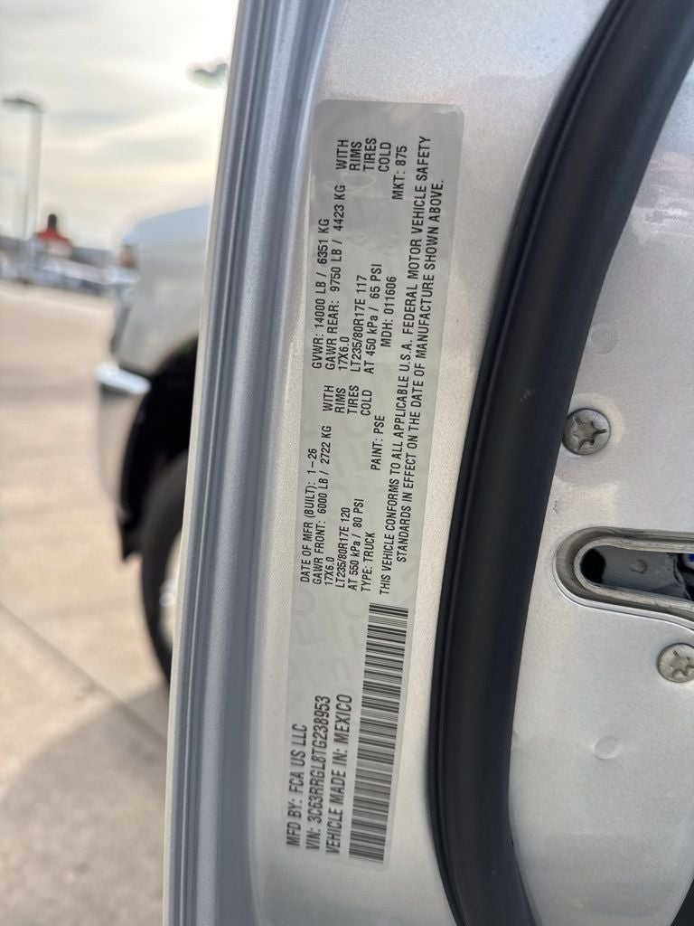 2026 RAM Ram 3500 RAM 3500 TRADESMAN CREW CAB 4X4 8' BOX