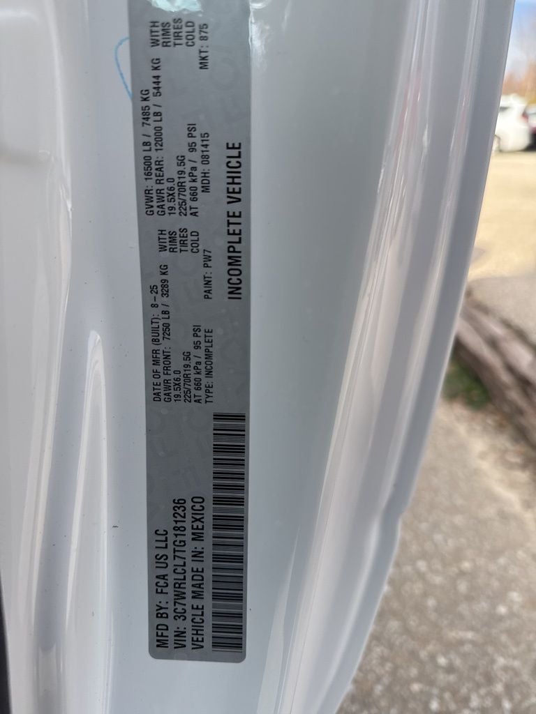 2026 RAM Ram 4500 Chassis Cab RAM 4500 TRADESMAN CHASSIS REGULAR CAB 4X4 108' CA