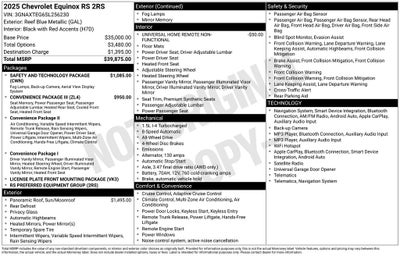 2025 Chevrolet Equinox AWD RS