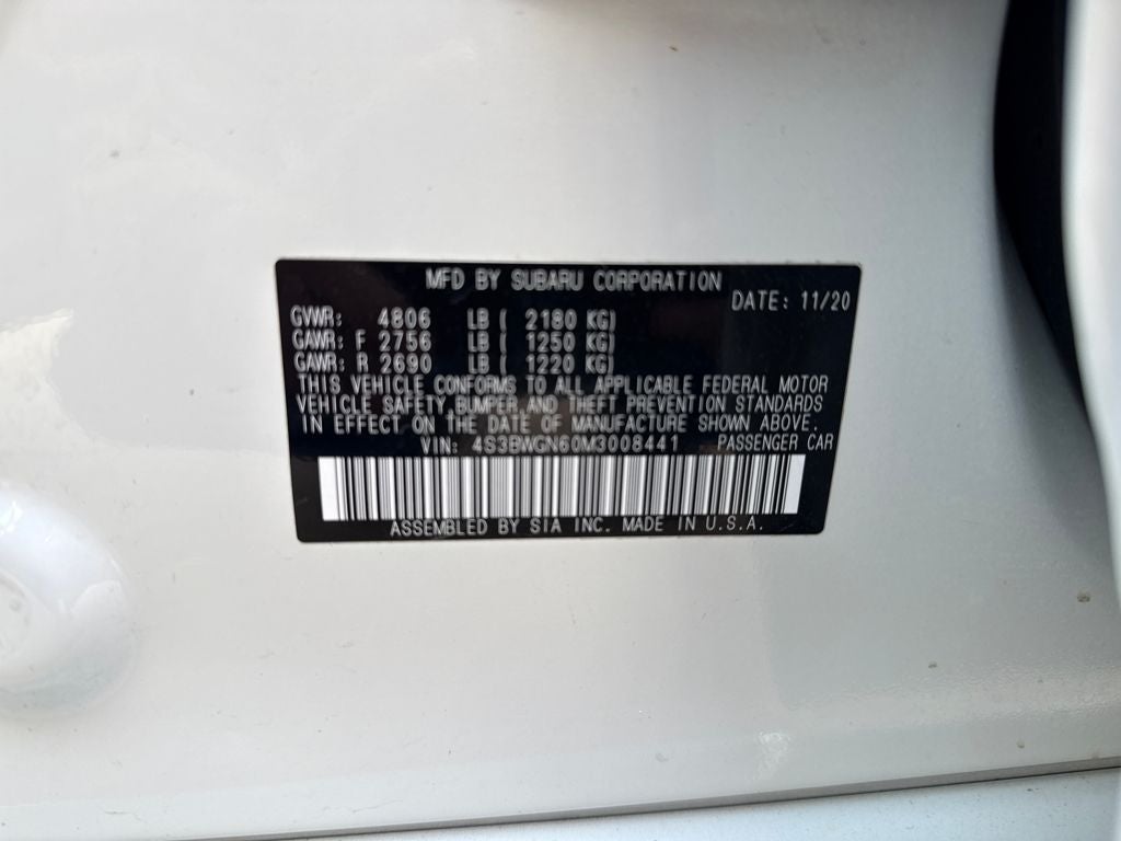 2021 Subaru Legacy Limited XT