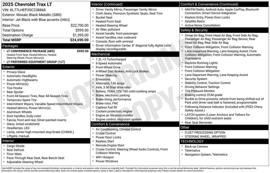 2025 Chevrolet Trax FWD LT