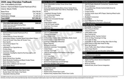 2020 Jeep Cherokee Trailhawk