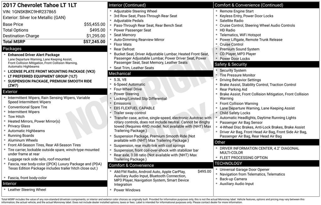 2017 Chevrolet Tahoe LT