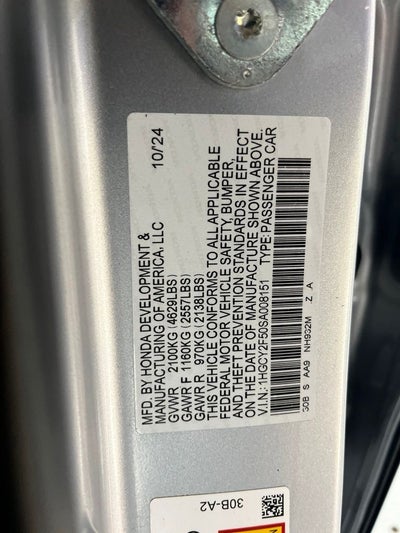 2025 Honda Accord Hybrid Sport