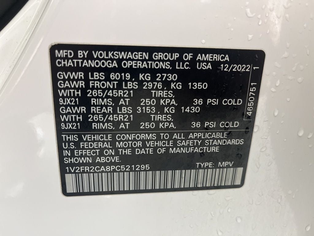 2023 Volkswagen Atlas 3.6L V6 SEL Premium R-Line