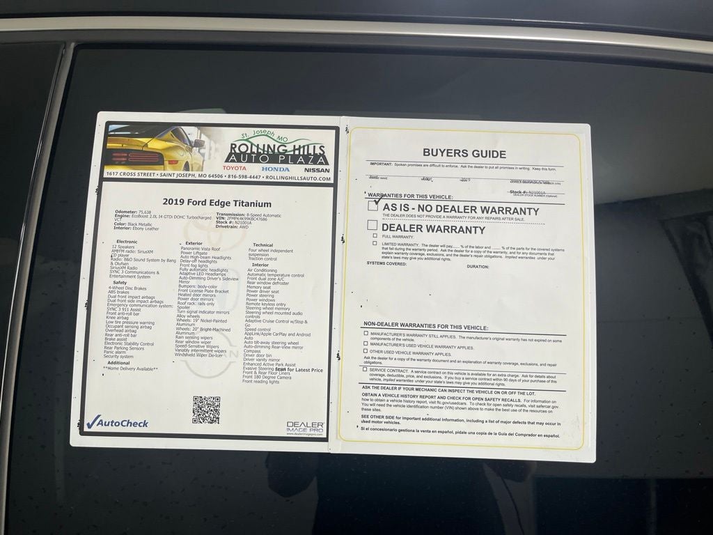 2019 Ford Edge Titanium