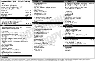 2024 RAM 3500 SLT