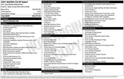 2021 Mazda Mazda CX-30 Select