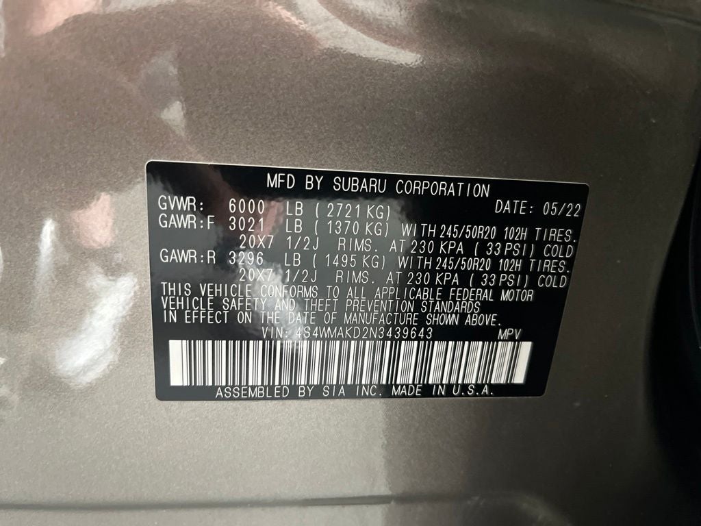 2022 Subaru Ascent Limited