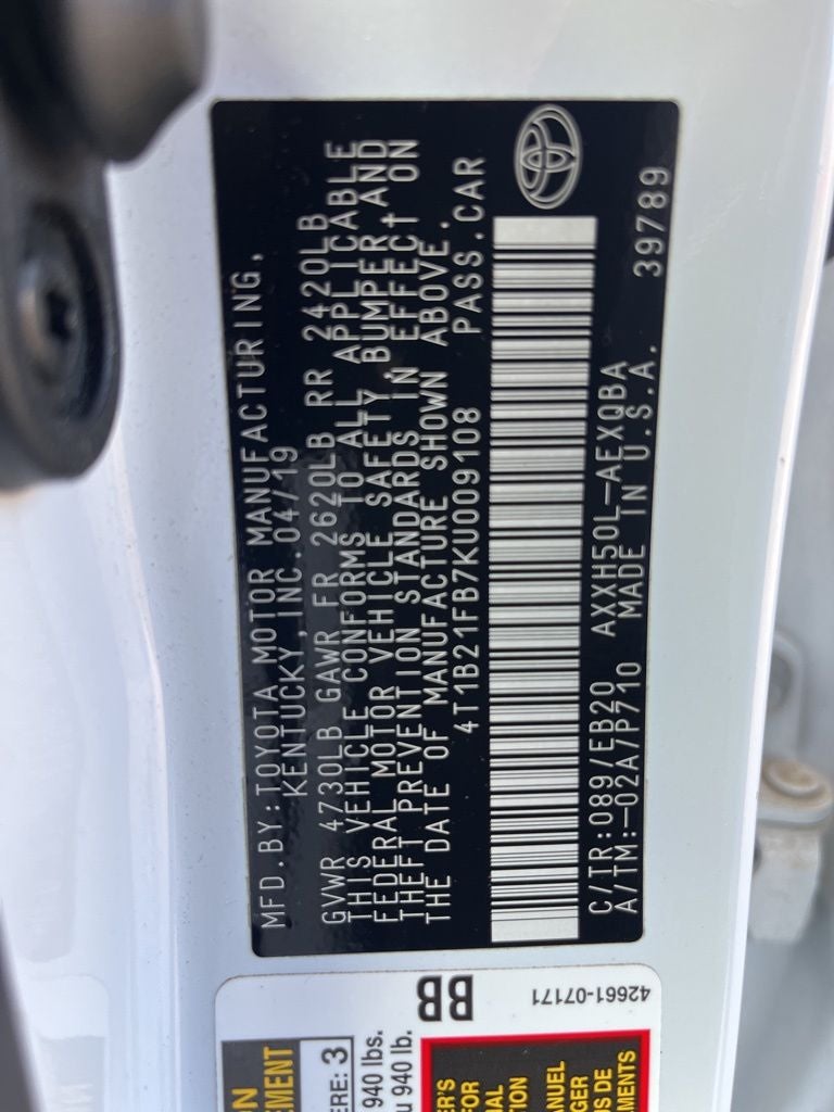 2019 Toyota Avalon Hybrid XSE