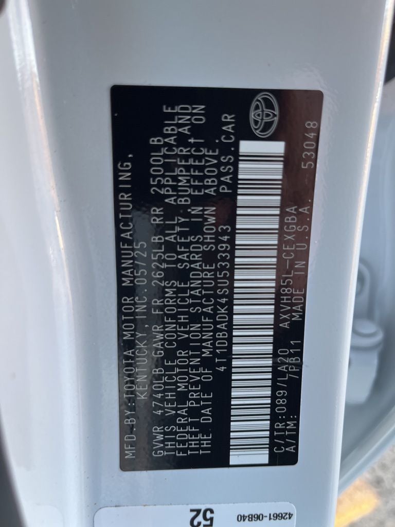 2025 Toyota Camry XLE