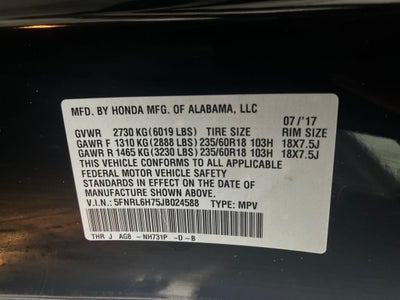 2018 Honda Odyssey EX-L