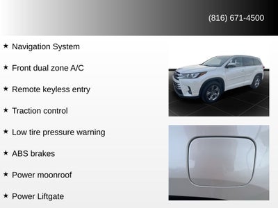 2019 Toyota Highlander Limited Platinum