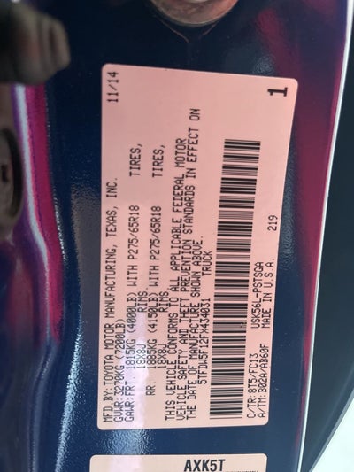 2015 Toyota Tundra SR5