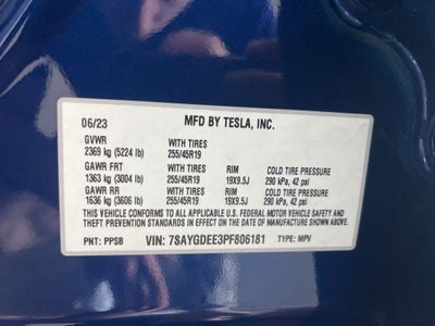 2023 Tesla Model Y Long Range