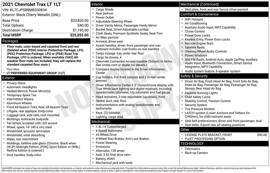 2021 Chevrolet Trax LT