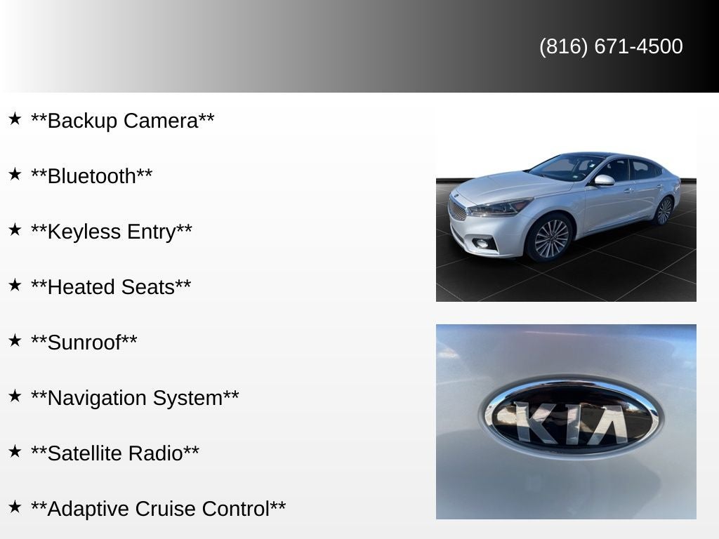 2017 Kia Cadenza Premium