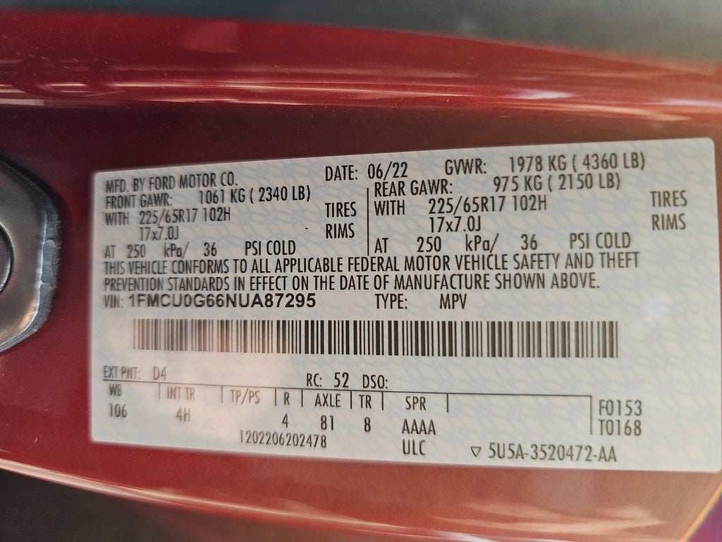 2022 Ford Escape SE