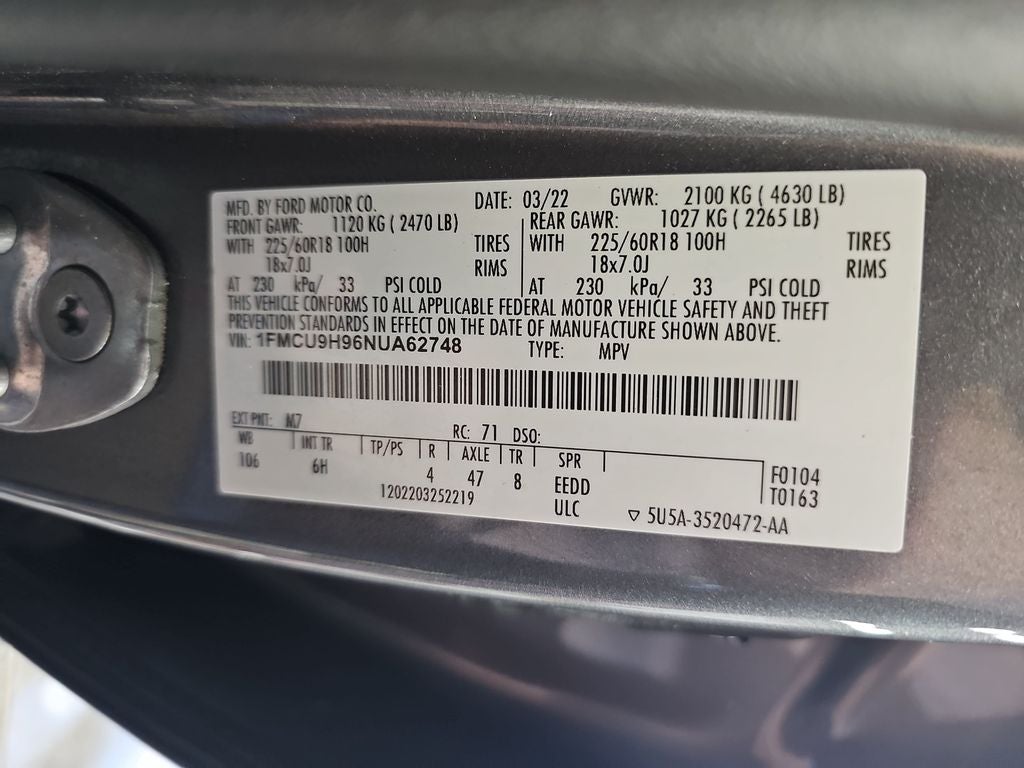 2022 Ford Escape SEL