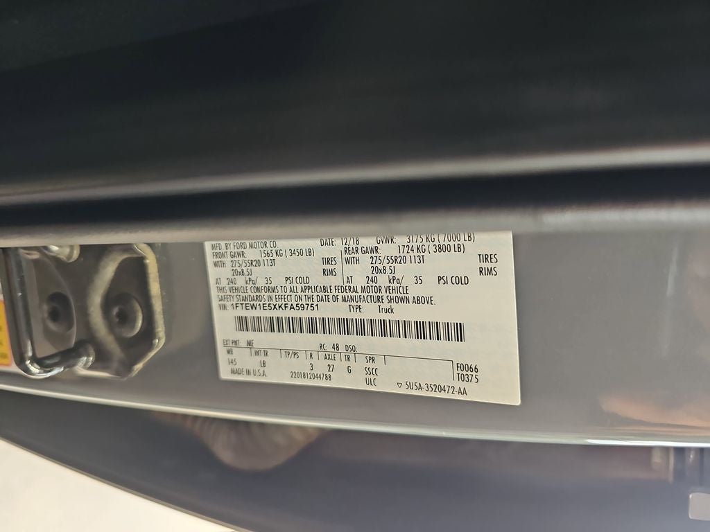 2019 Ford F-150 Lariat