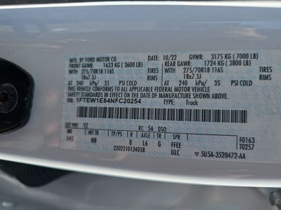 2022 Ford F-150 Tremor