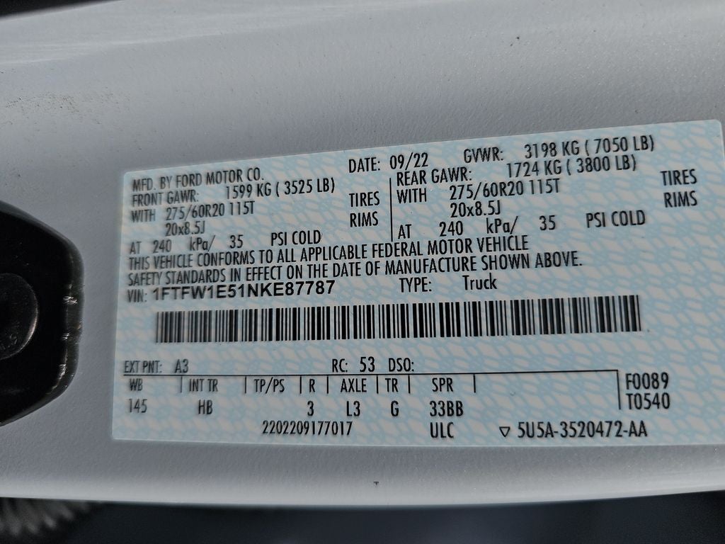 2022 Ford F-150 Lariat