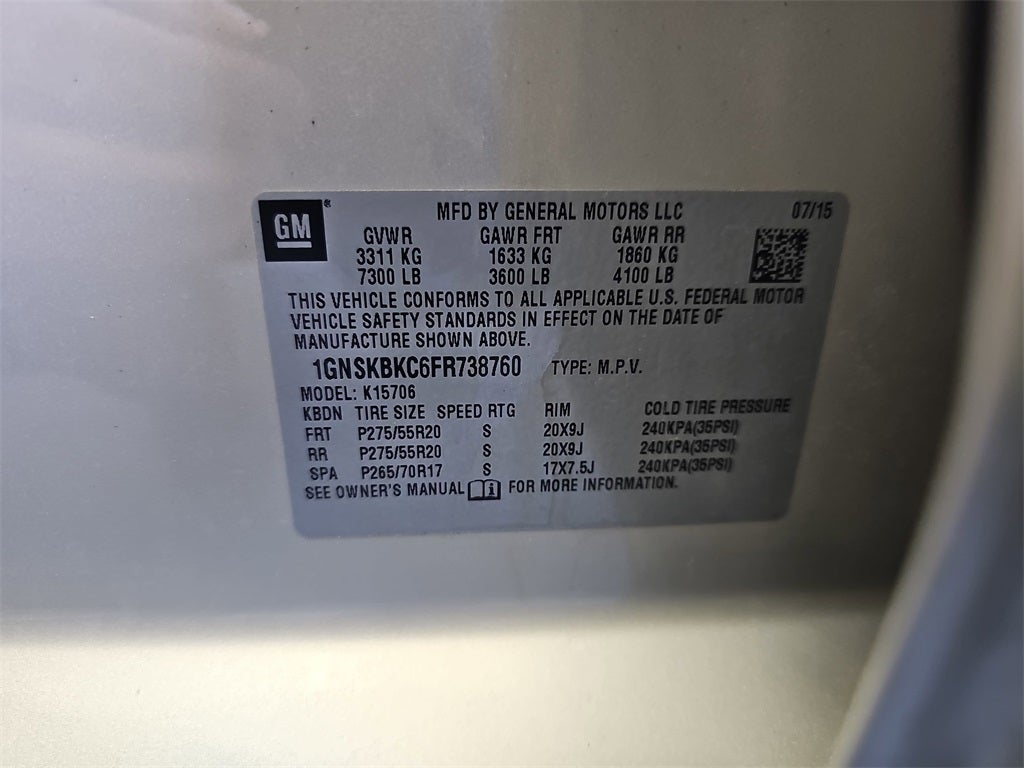 2015 Chevrolet Tahoe LT