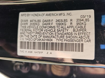 2019 Honda Accord Sport 2.0T